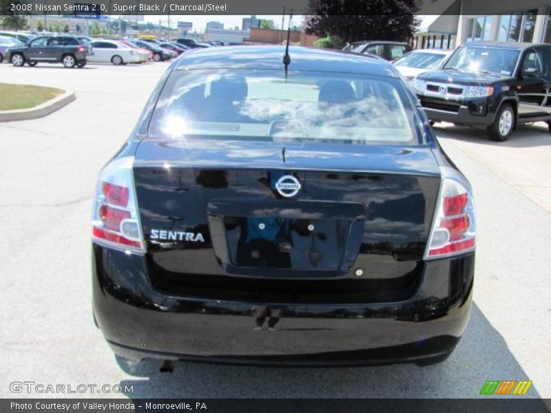 Super Black / Charcoal/Steel 2008 Nissan Sentra 2.0