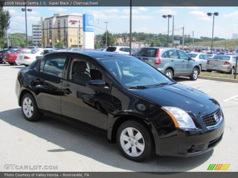 Super Black / Charcoal/Steel 2008 Nissan Sentra 2.0