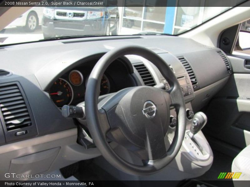 Super Black / Charcoal/Steel 2008 Nissan Sentra 2.0
