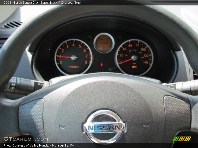 Super Black / Charcoal/Steel 2008 Nissan Sentra 2.0