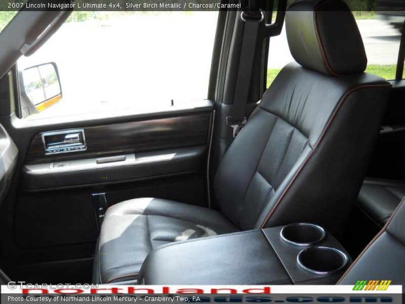 Silver Birch Metallic / Charcoal/Caramel 2007 Lincoln Navigator L Ultimate 4x4