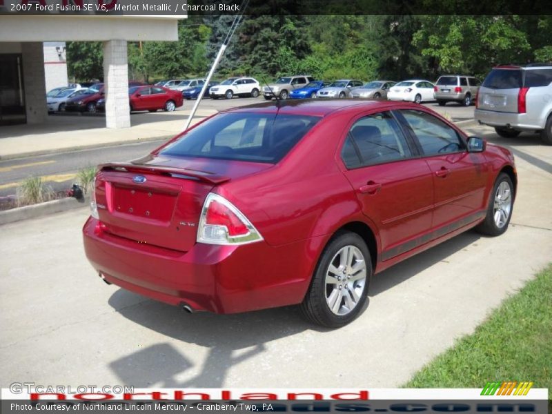 Merlot Metallic / Charcoal Black 2007 Ford Fusion SE V6