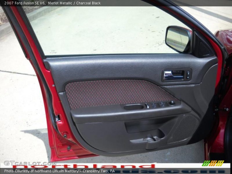 Merlot Metallic / Charcoal Black 2007 Ford Fusion SE V6