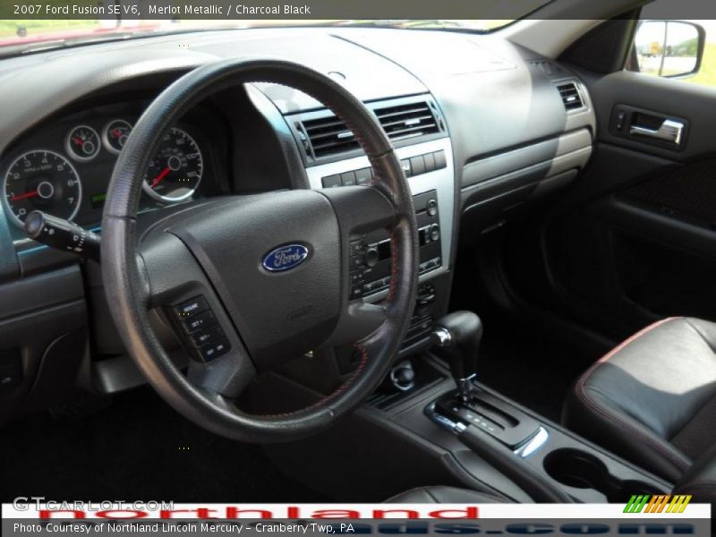 Merlot Metallic / Charcoal Black 2007 Ford Fusion SE V6
