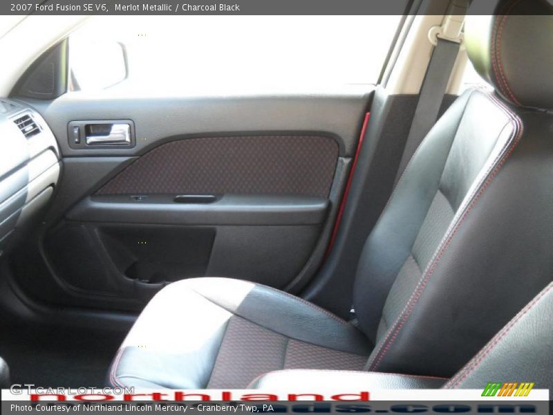Merlot Metallic / Charcoal Black 2007 Ford Fusion SE V6