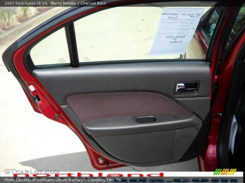 Merlot Metallic / Charcoal Black 2007 Ford Fusion SE V6