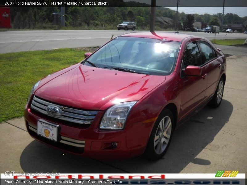 Merlot Metallic / Charcoal Black 2007 Ford Fusion SE V6