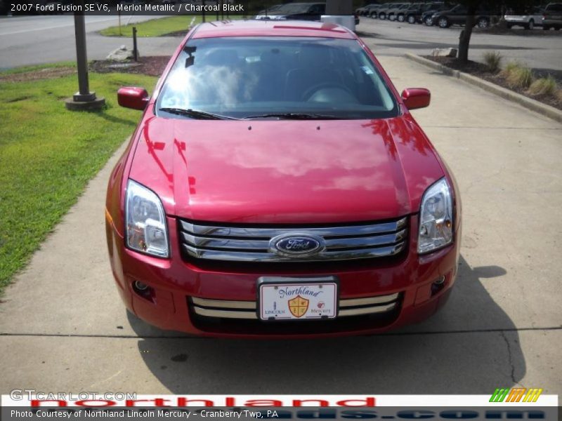Merlot Metallic / Charcoal Black 2007 Ford Fusion SE V6