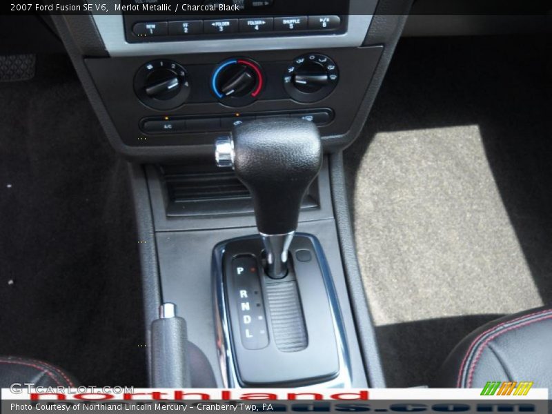 Merlot Metallic / Charcoal Black 2007 Ford Fusion SE V6