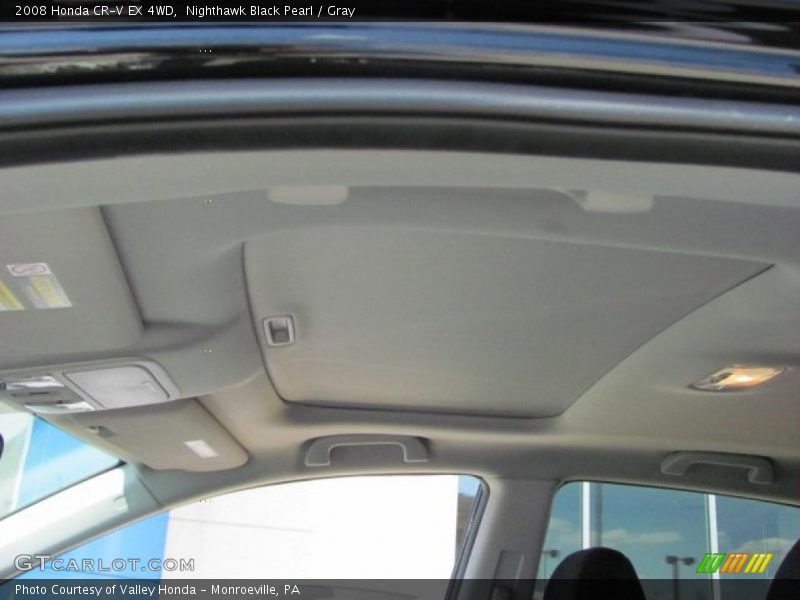 Nighthawk Black Pearl / Gray 2008 Honda CR-V EX 4WD