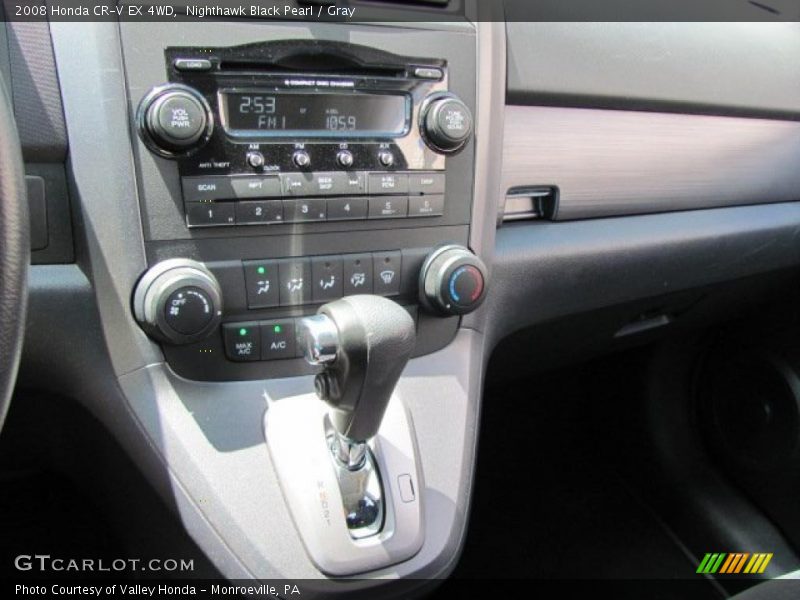 Nighthawk Black Pearl / Gray 2008 Honda CR-V EX 4WD