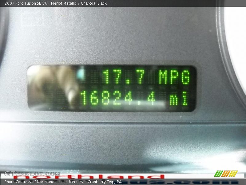 Merlot Metallic / Charcoal Black 2007 Ford Fusion SE V6