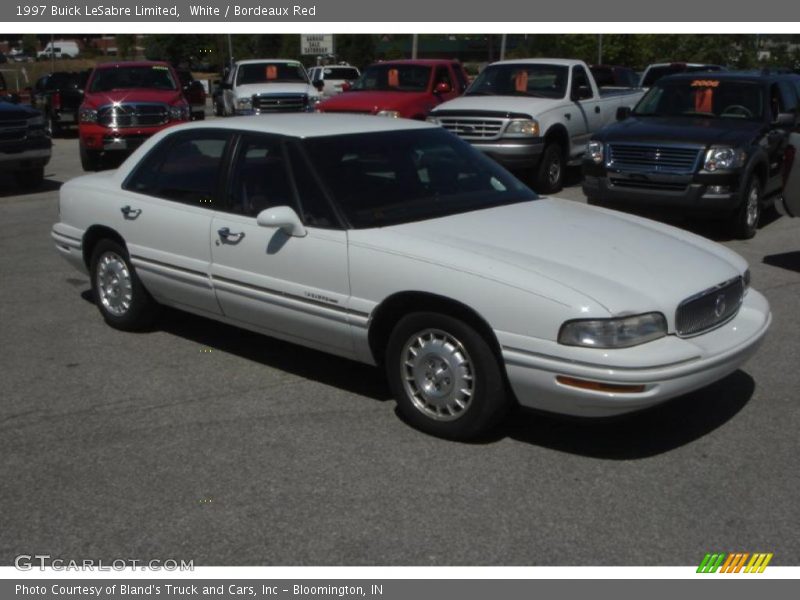 White / Bordeaux Red 1997 Buick LeSabre Limited