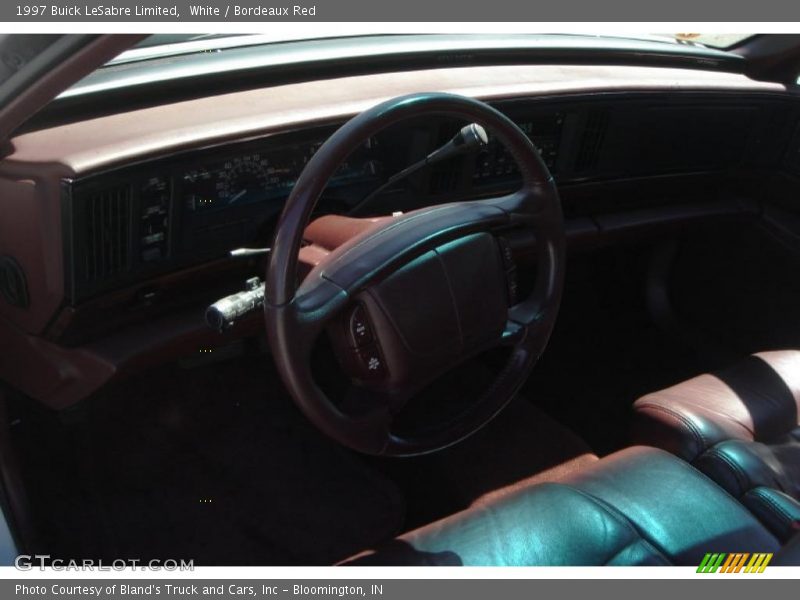 White / Bordeaux Red 1997 Buick LeSabre Limited