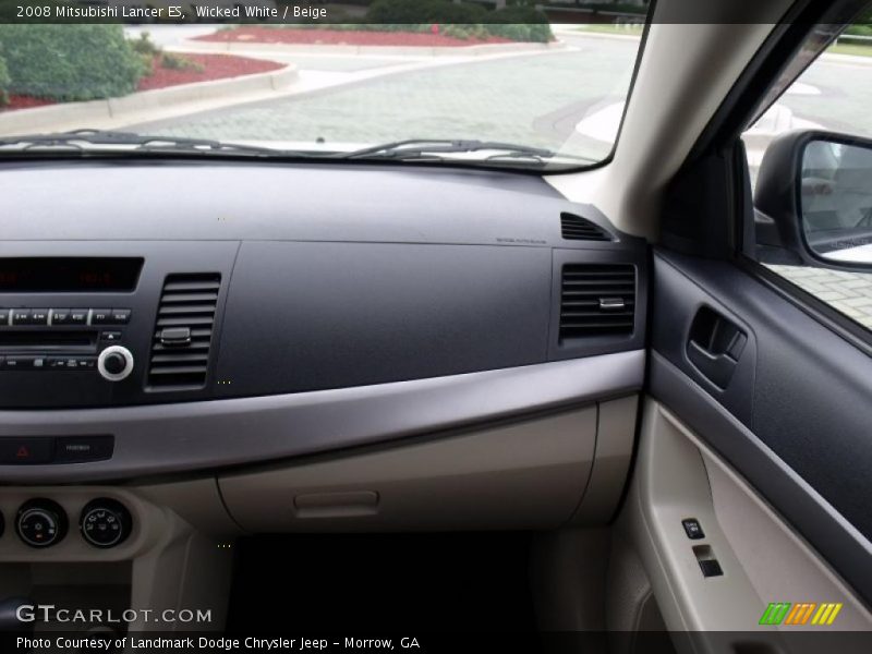 Wicked White / Beige 2008 Mitsubishi Lancer ES
