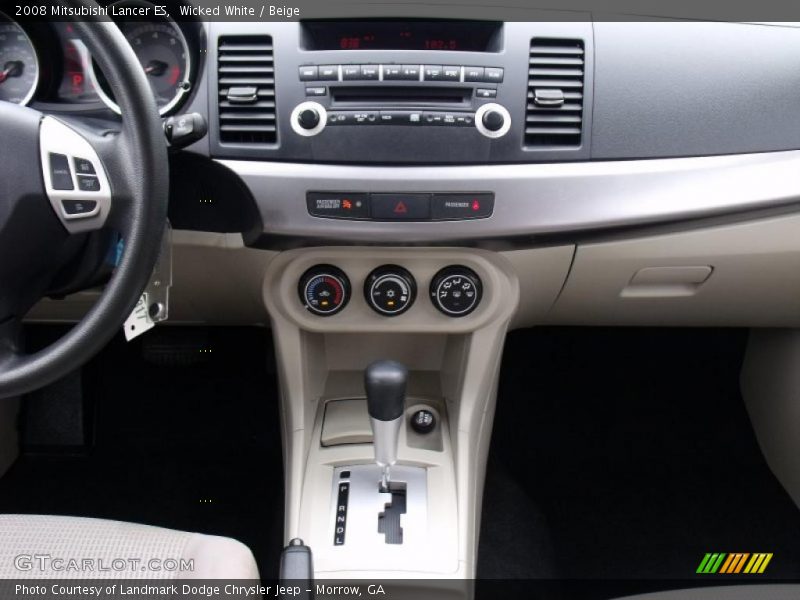 Wicked White / Beige 2008 Mitsubishi Lancer ES