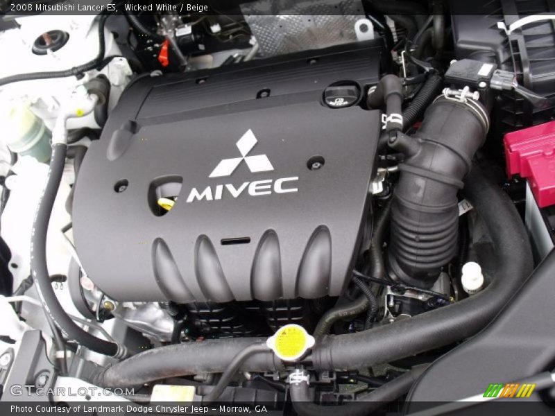 Wicked White / Beige 2008 Mitsubishi Lancer ES