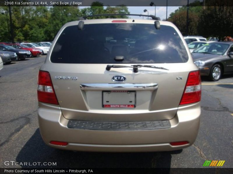 Sand Beige / Beige 2008 Kia Sorento LX 4x4