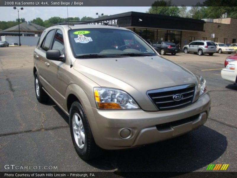 Sand Beige / Beige 2008 Kia Sorento LX 4x4