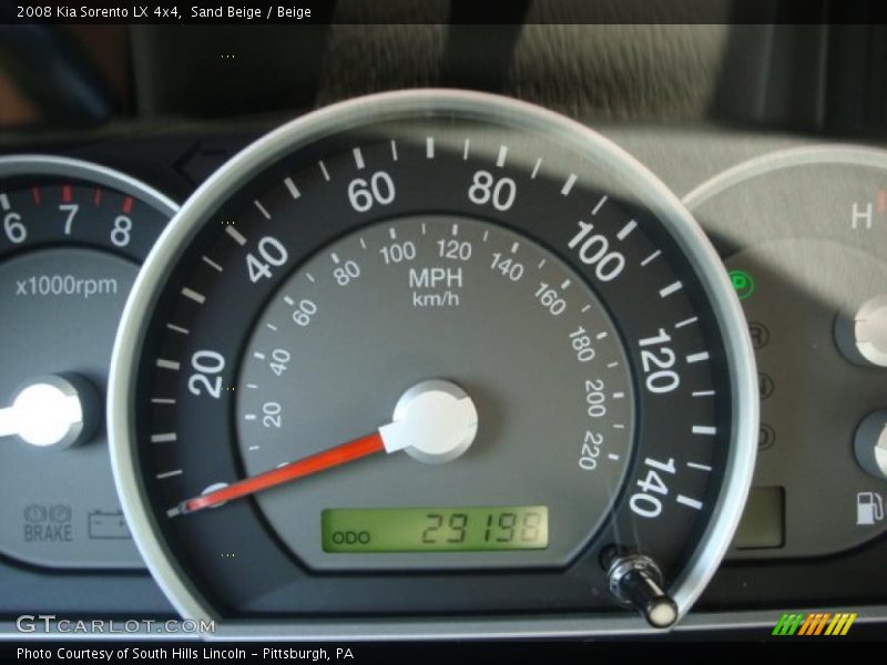 Sand Beige / Beige 2008 Kia Sorento LX 4x4