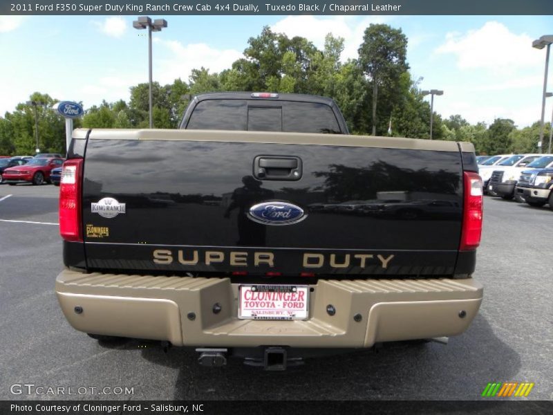 Tuxedo Black / Chaparral Leather 2011 Ford F350 Super Duty King Ranch Crew Cab 4x4 Dually