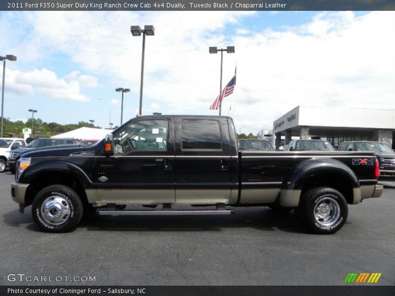 Tuxedo Black / Chaparral Leather 2011 Ford F350 Super Duty King Ranch Crew Cab 4x4 Dually