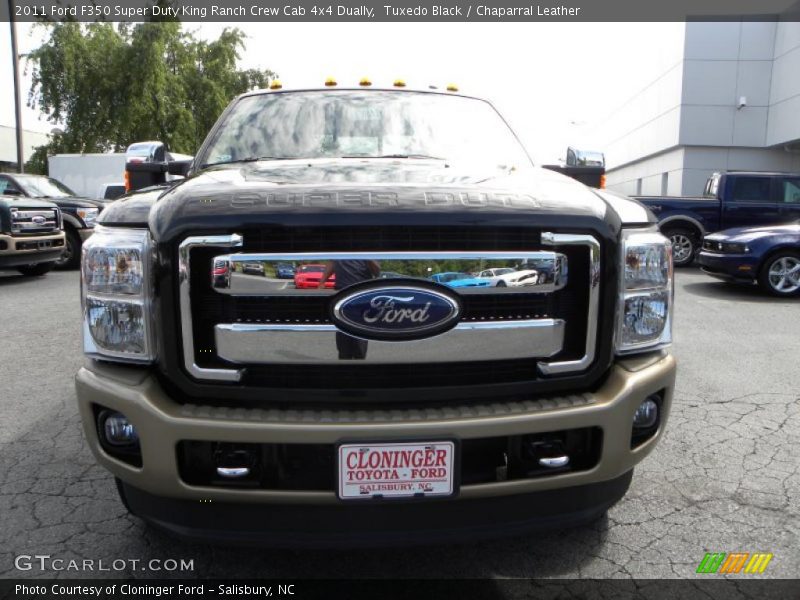 Tuxedo Black / Chaparral Leather 2011 Ford F350 Super Duty King Ranch Crew Cab 4x4 Dually