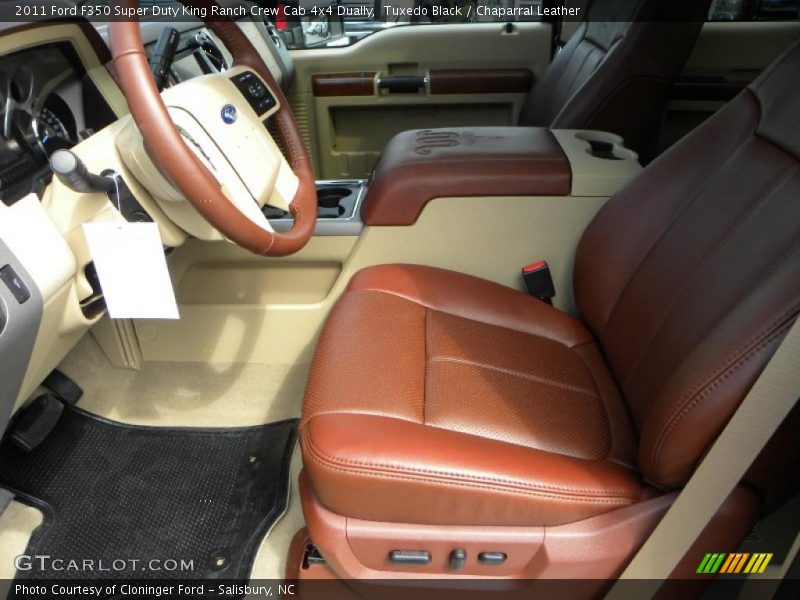Tuxedo Black / Chaparral Leather 2011 Ford F350 Super Duty King Ranch Crew Cab 4x4 Dually