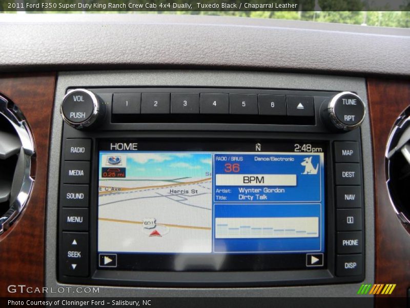 Tuxedo Black / Chaparral Leather 2011 Ford F350 Super Duty King Ranch Crew Cab 4x4 Dually