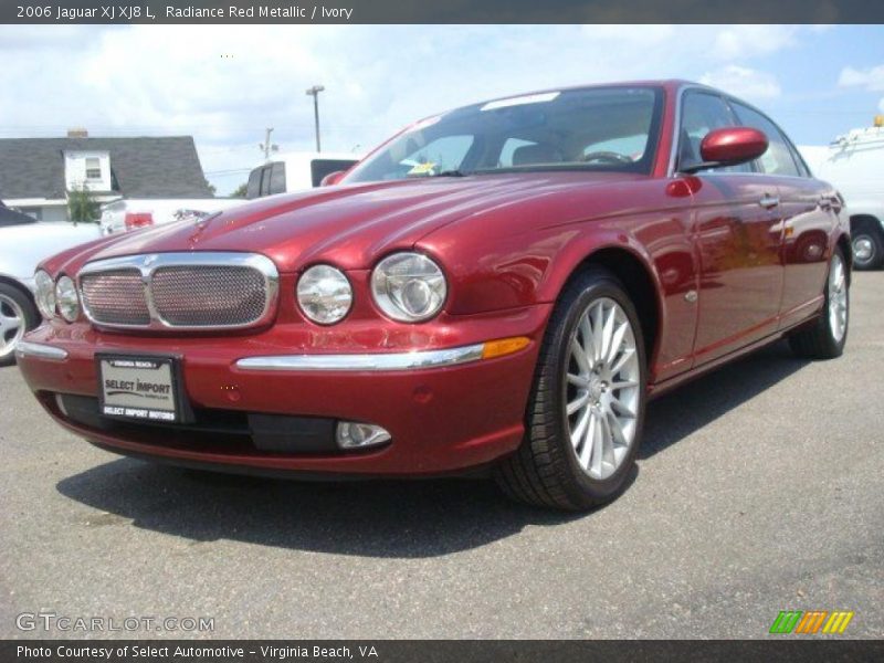 Radiance Red Metallic / Ivory 2006 Jaguar XJ XJ8 L
