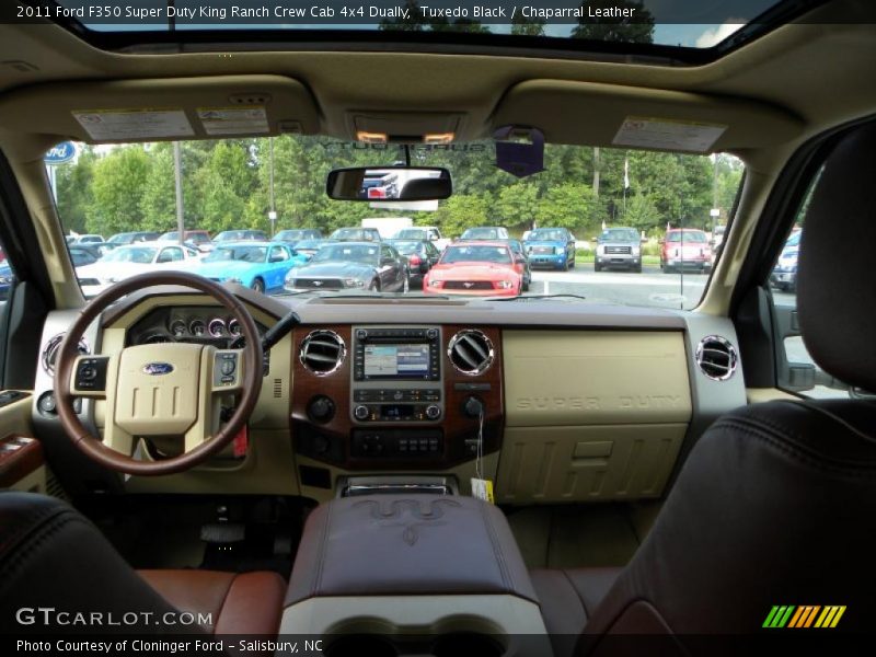 Tuxedo Black / Chaparral Leather 2011 Ford F350 Super Duty King Ranch Crew Cab 4x4 Dually