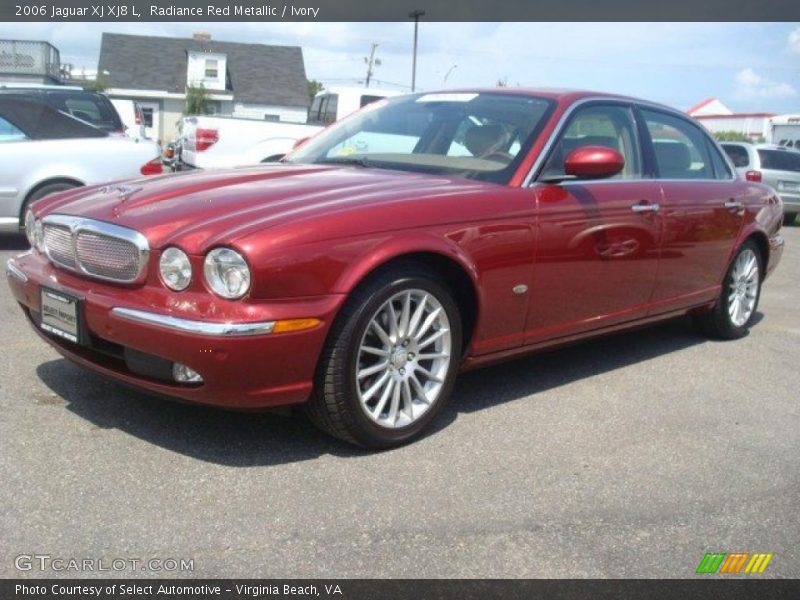 Radiance Red Metallic / Ivory 2006 Jaguar XJ XJ8 L