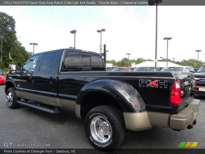 Tuxedo Black / Chaparral Leather 2011 Ford F350 Super Duty King Ranch Crew Cab 4x4 Dually