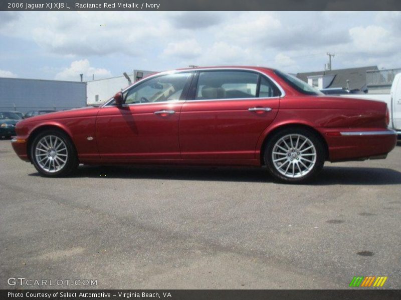 Radiance Red Metallic / Ivory 2006 Jaguar XJ XJ8 L