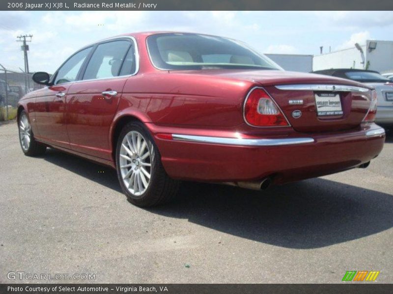 Radiance Red Metallic / Ivory 2006 Jaguar XJ XJ8 L