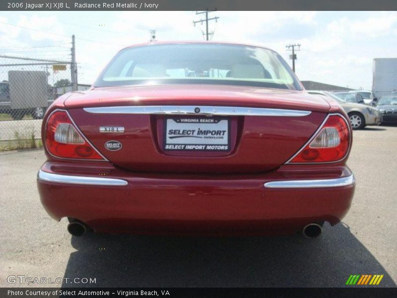 Radiance Red Metallic / Ivory 2006 Jaguar XJ XJ8 L