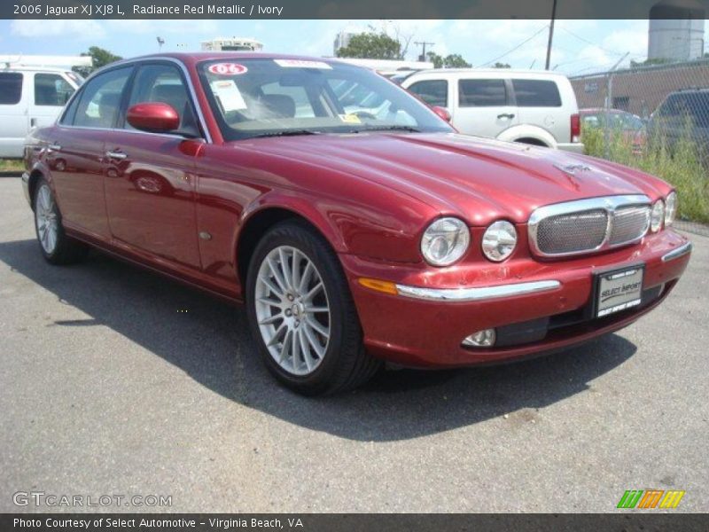 Radiance Red Metallic / Ivory 2006 Jaguar XJ XJ8 L
