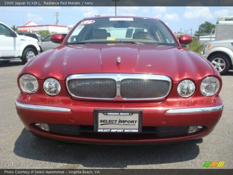 Radiance Red Metallic / Ivory 2006 Jaguar XJ XJ8 L