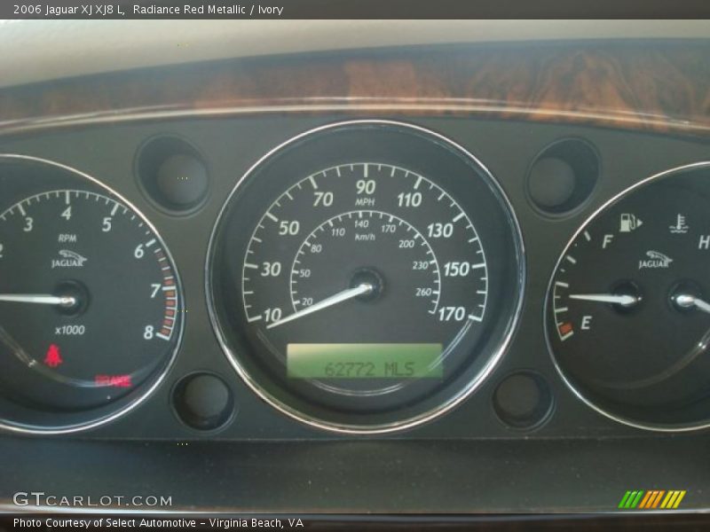 Radiance Red Metallic / Ivory 2006 Jaguar XJ XJ8 L