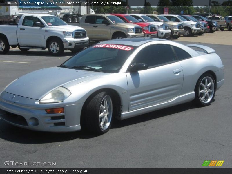 Sterling Silver Metallic / Midnight 2003 Mitsubishi Eclipse GTS Coupe