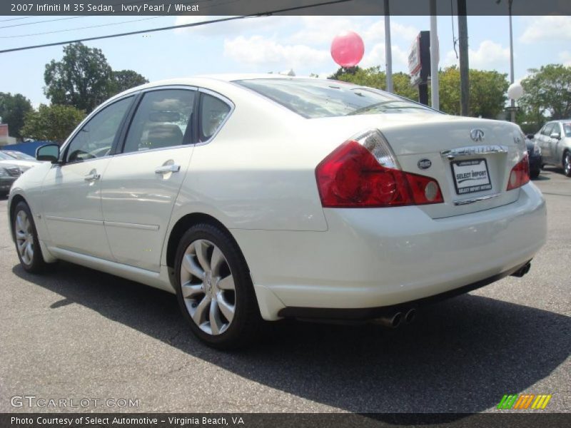 Ivory Pearl / Wheat 2007 Infiniti M 35 Sedan