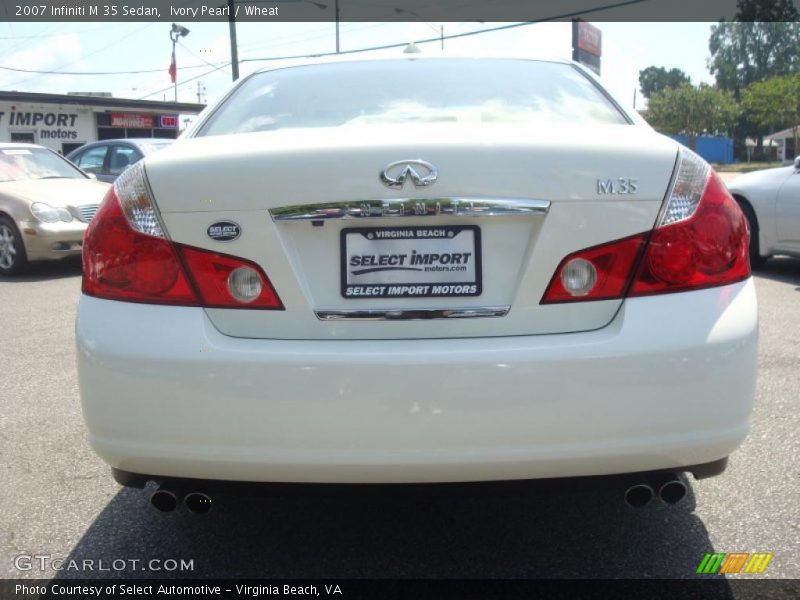 Ivory Pearl / Wheat 2007 Infiniti M 35 Sedan