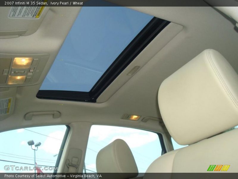 Ivory Pearl / Wheat 2007 Infiniti M 35 Sedan