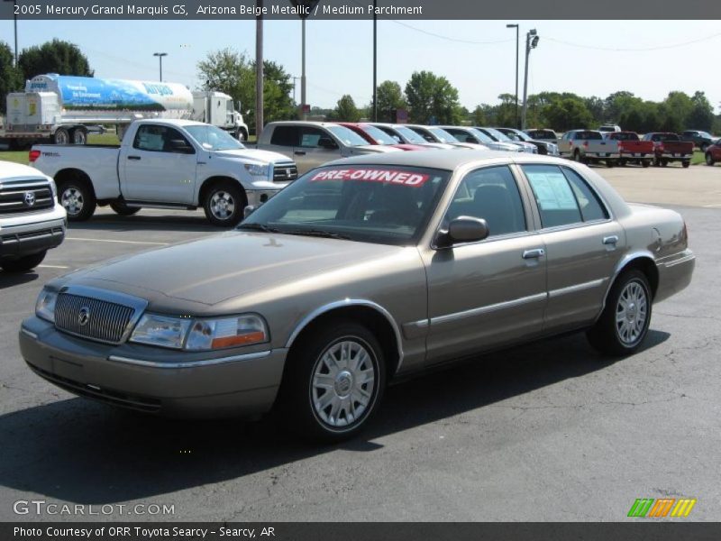 Arizona Beige Metallic / Medium Parchment 2005 Mercury Grand Marquis GS