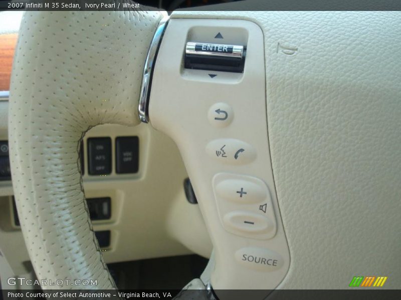 Ivory Pearl / Wheat 2007 Infiniti M 35 Sedan