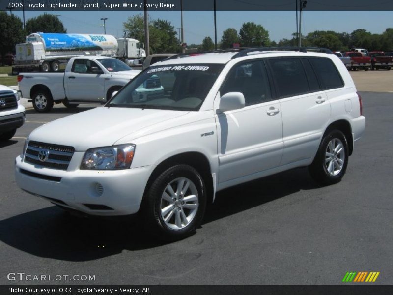 Super White / Ivory Beige 2006 Toyota Highlander Hybrid