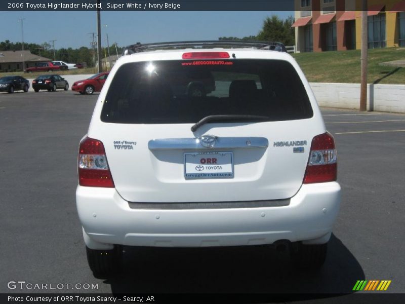 Super White / Ivory Beige 2006 Toyota Highlander Hybrid