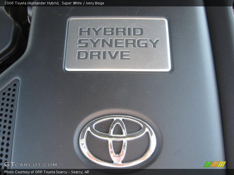 Super White / Ivory Beige 2006 Toyota Highlander Hybrid