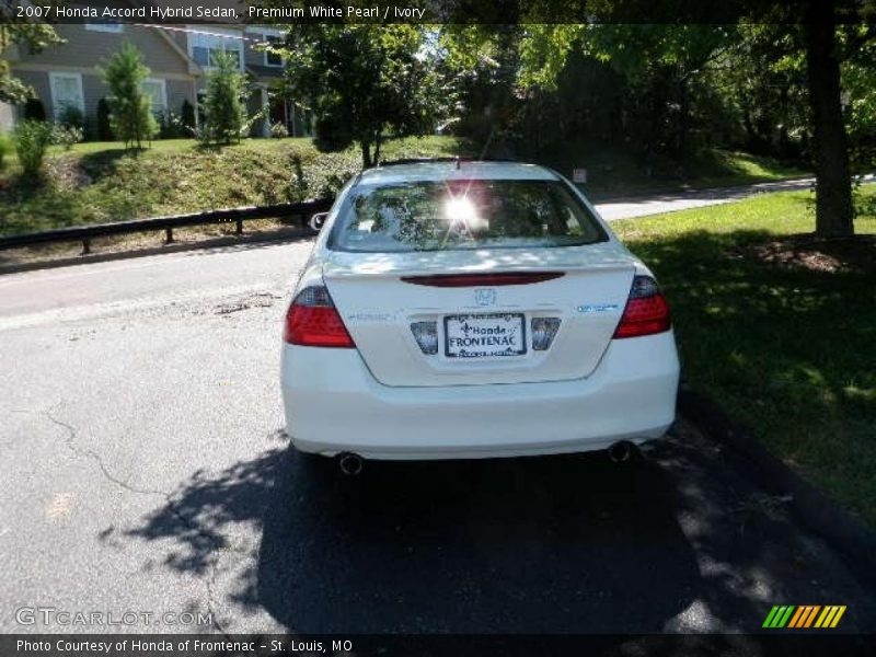 Premium White Pearl / Ivory 2007 Honda Accord Hybrid Sedan