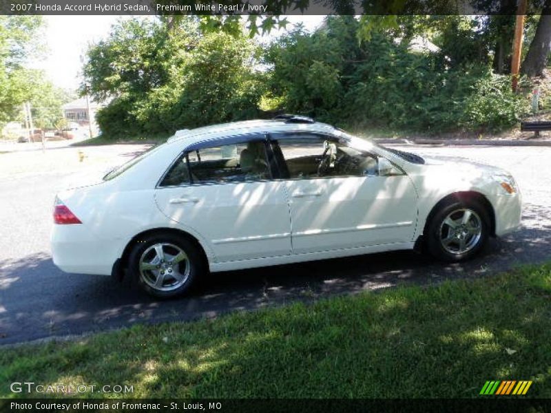 Premium White Pearl / Ivory 2007 Honda Accord Hybrid Sedan